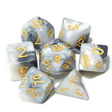 Load image into Gallery viewer, Polyhedral DnD Mixed Color Dice 7pcs/Set for RPG Dungeons and Dragons Board Games D4,D6,D8,D10,D%,D12,D20