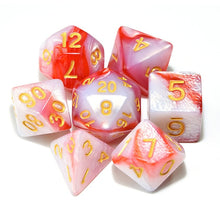 Load image into Gallery viewer, Polyhedral DnD Mixed Color Dice 7pcs/Set for RPG Dungeons and Dragons Board Games D4,D6,D8,D10,D%,D12,D20