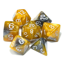 Load image into Gallery viewer, Polyhedral DnD Mixed Color Dice 7pcs/Set for RPG Dungeons and Dragons Board Games D4,D6,D8,D10,D%,D12,D20