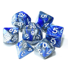 Load image into Gallery viewer, Polyhedral DnD Mixed Color Dice 7pcs/Set for RPG Dungeons and Dragons Board Games D4,D6,D8,D10,D%,D12,D20