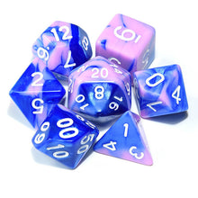 Load image into Gallery viewer, Polyhedral DnD Mixed Color Dice 7pcs/Set for RPG Dungeons and Dragons Board Games D4,D6,D8,D10,D%,D12,D20