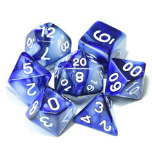 Load image into Gallery viewer, Polyhedral DnD Mixed Color Dice 7pcs/Set for RPG Dungeons and Dragons Board Games D4,D6,D8,D10,D%,D12,D20