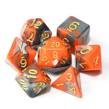 Load image into Gallery viewer, Polyhedral DnD Mixed Color Dice 7pcs/Set for RPG Dungeons and Dragons Board Games D4,D6,D8,D10,D%,D12,D20