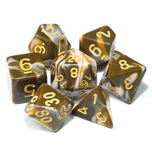Load image into Gallery viewer, Polyhedral DnD Mixed Color Dice 7pcs/Set for RPG Dungeons and Dragons Board Games D4,D6,D8,D10,D%,D12,D20