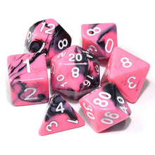 Load image into Gallery viewer, Polyhedral DnD Mixed Color Dice 7pcs/Set for RPG Dungeons and Dragons Board Games D4,D6,D8,D10,D%,D12,D20