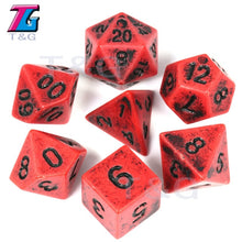 Load image into Gallery viewer, 7Pcs/Set Polyhedral TRPG Games For Dungeons Dragons Opaque D4-D20 Multi Sides Dice Pop for BoardGame