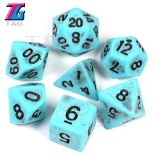 Load image into Gallery viewer, 7Pcs/Set Polyhedral TRPG Games For Dungeons Dragons Opaque D4-D20 Multi Sides Dice Pop for BoardGame