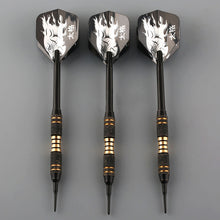 Load image into Gallery viewer, 3PCS Black Professional Darts 18g Safty Soft Darts Electronic Soft Tip Dardos For Indoor Professional Dartboard Games